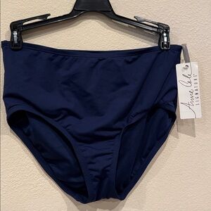 Matt Anne Cole high waisted bikini bottom size M navy